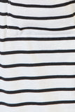 Double Take Striped Open Front Longline Cardigan 