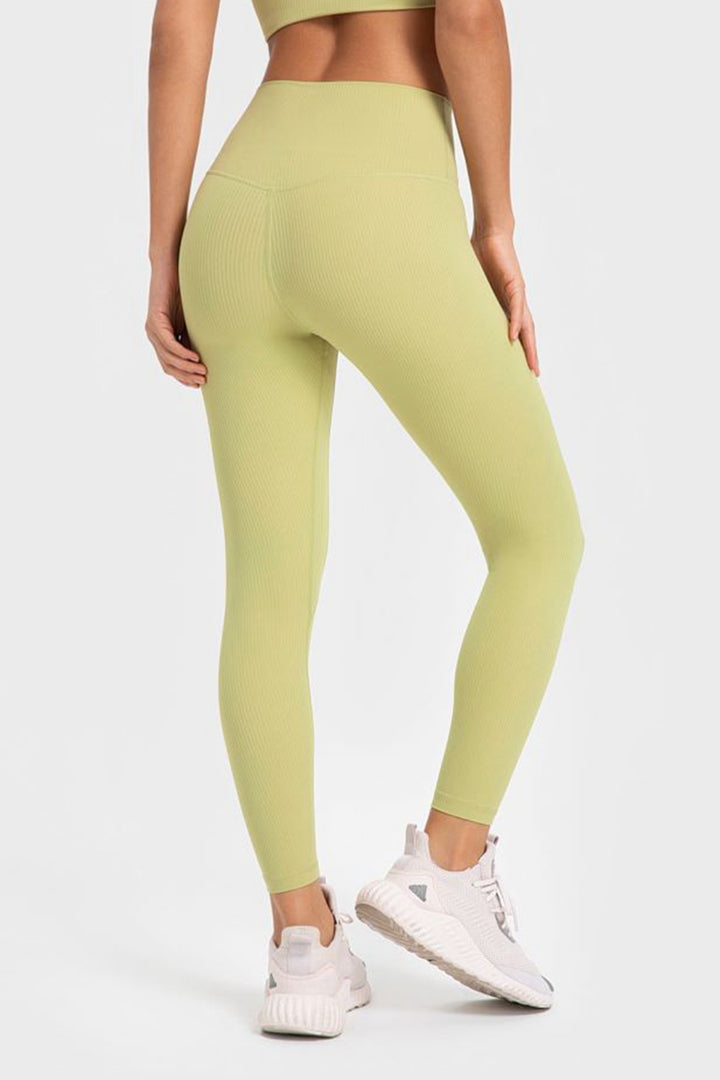 Millennia Highly Stretchy Wide Waistband Yoga Leggings 