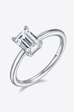 1 Carat Moissanite 925 Sterling Silver Solitaire Ring 