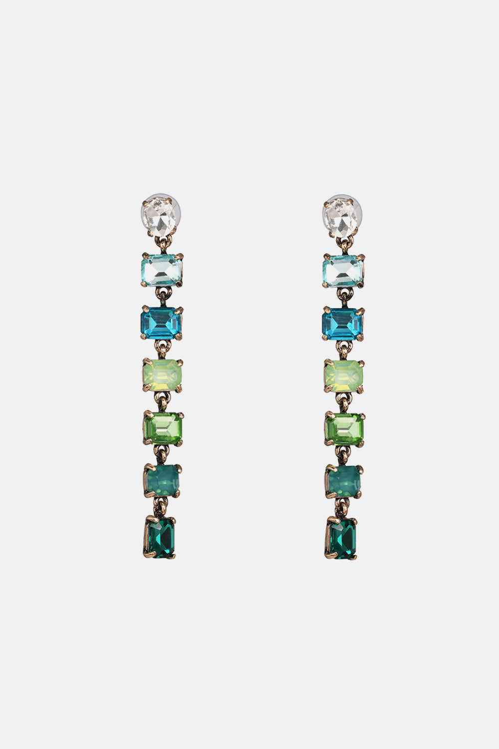 Geometrical Shape Resin Dangle Earrings 