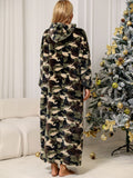 Camouflage Hooded Teddy Night Dress 