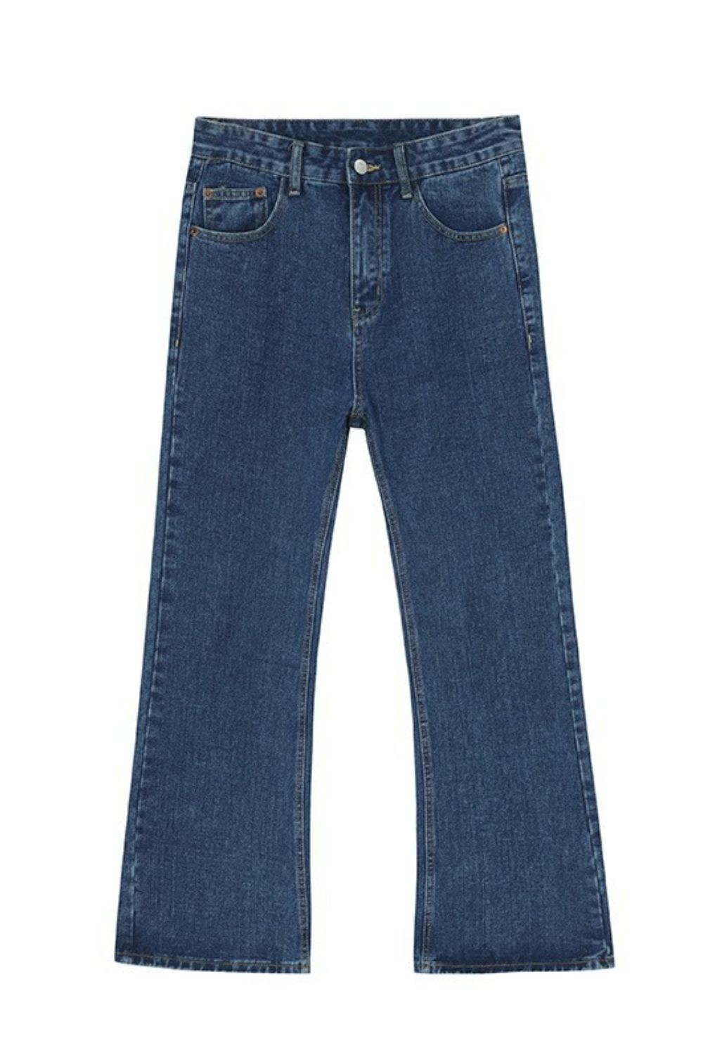 Mid Rise Jeans with Pockets 