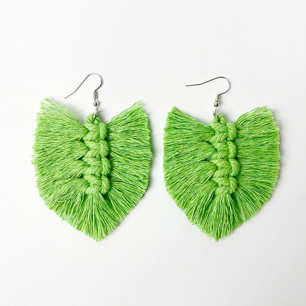 Fringe Detail Dangle Earrings 