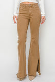 RISEN Bailey Full Size High Waist Side Slit Flare Jeans 