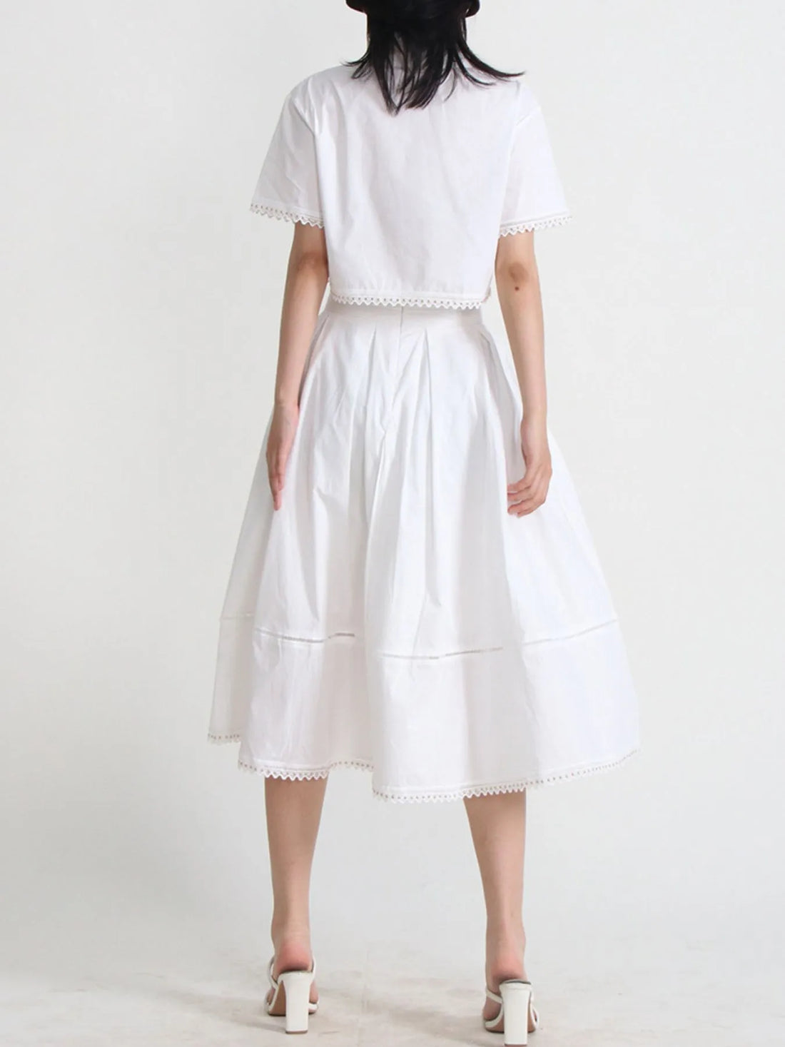Short Sleeve Shirt and Skirt Set Two Piece Dresses