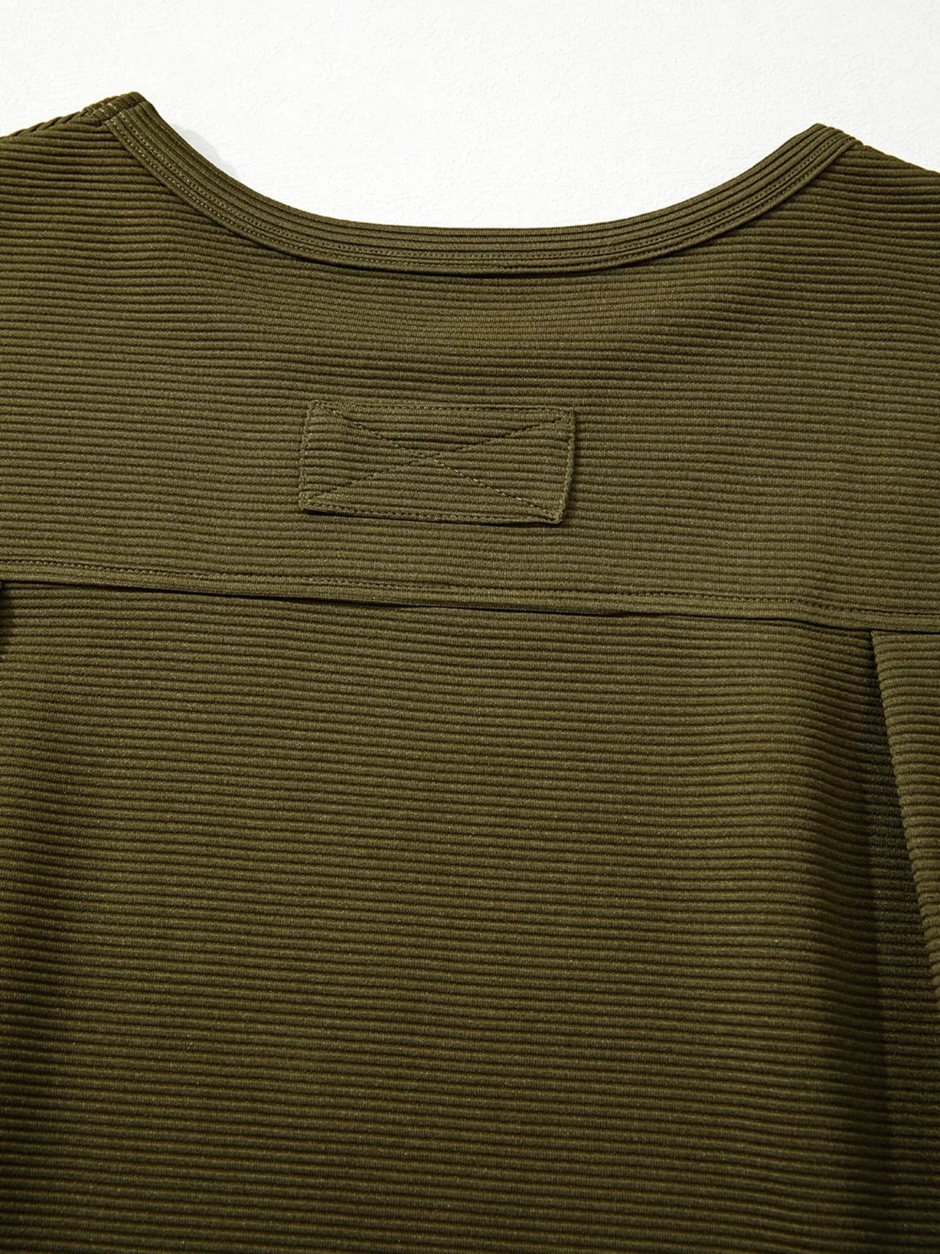 Ribbed Knit Oversized Sweatshirt 