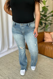 Judy Blue Full Size Medium Rise Tummy Control Destroy Flare 