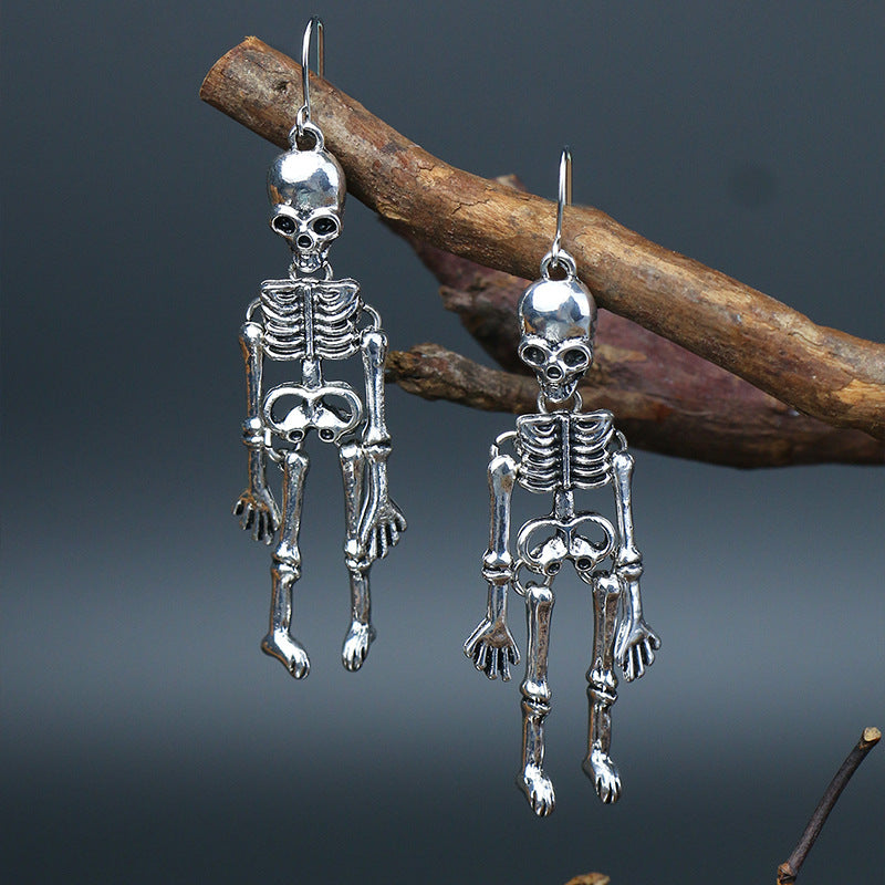 Skeleton Alloy Earrings 