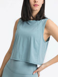 Millennia Round Neck Cropped Active Tank 