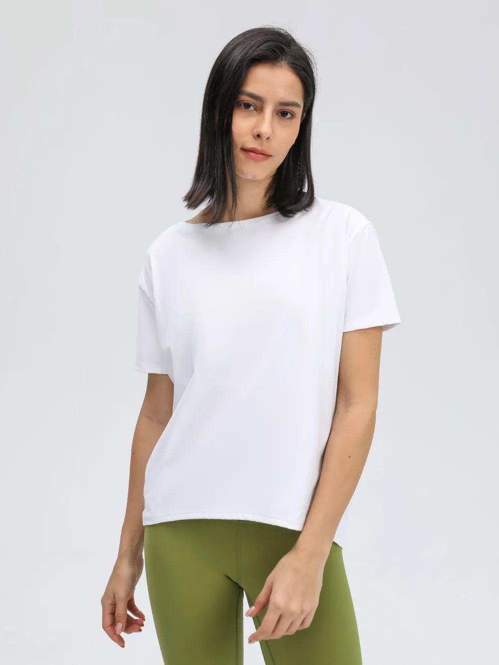 Millennia Round Neck Short Sleeve Active T-Shirt 
