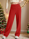 High Waist Wide Leg Pants Pants