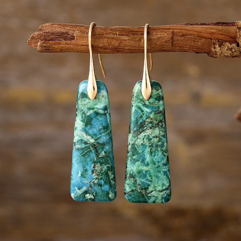 Copper Natural Stone Earrings 