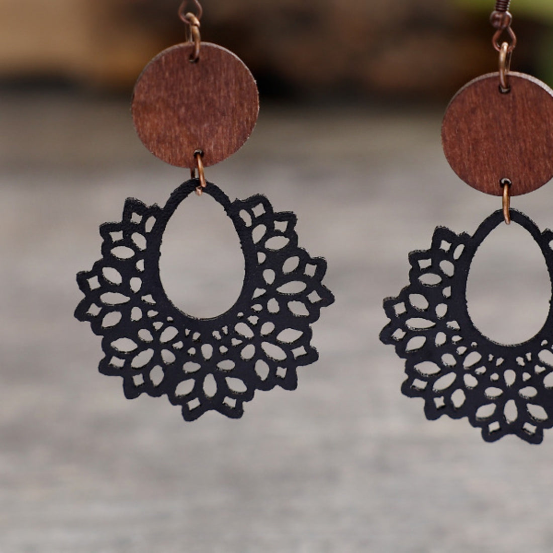 Geometric Cutout Dangle Earrings 