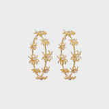 Circle Shape Rhinestone Alloy Earrings 