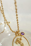 Flower Shell Pendant Copper Necklace 
