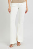 RISEN Full Size High Rise Front Patch Pocket Flare Jeans 