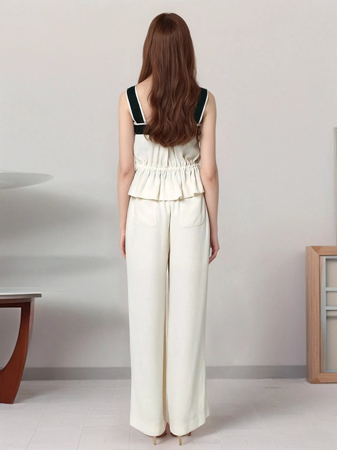 Ruffled Hem Tank and Pants Set Two Piece Dresses