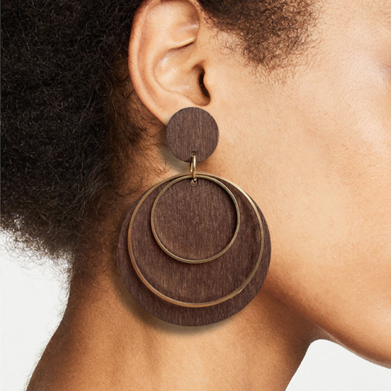 Geometric Drop Earrings 