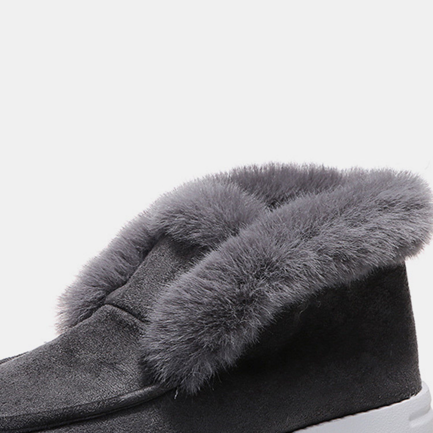 Furry Suede Snow Boots 