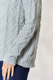 BiBi Cable Knit Round Neck Sweater 