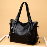 PU Leather Medium Handbag 