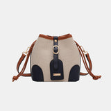 Straw Braided Adjustable Strap Crossbody Bag 