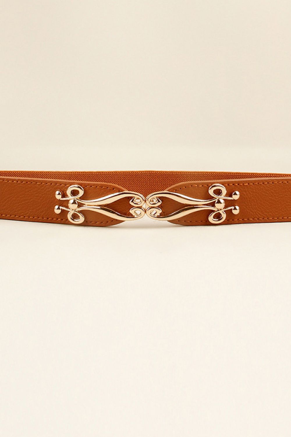 Alloy Buckle Elastic Belt 