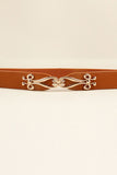 Alloy Buckle Elastic Belt 