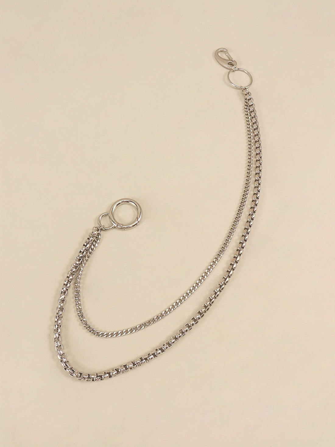 Double-Layered Metal Chain Belt 