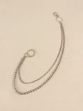 Double-Layered Metal Chain Belt 