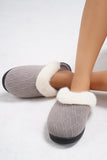 Thermal Faux Fur Round Toe Slippers 