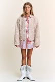 J.NNA Mixed Fabric Chic Jacket 