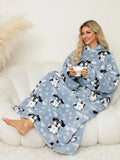 Fuzzy Pocketed Long Sleeve Hooded Lounge Dress Lingerie & Nightwear