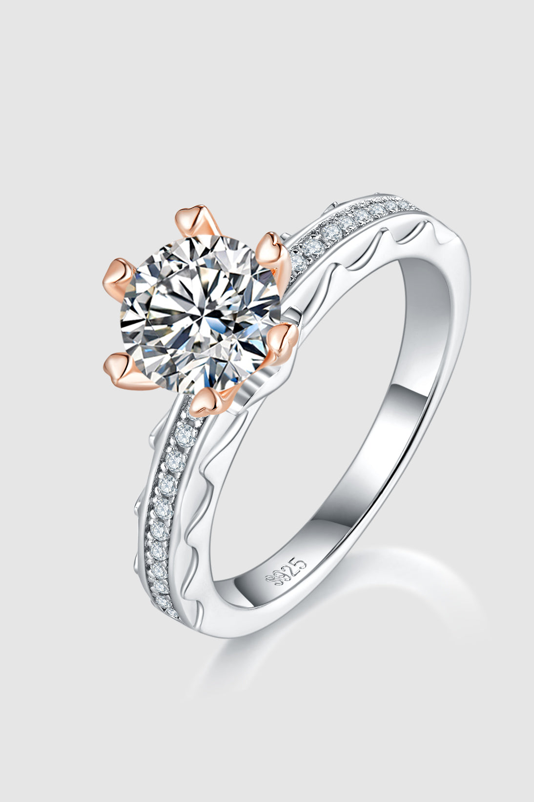 1 Carat Moissanite 925 Sterling Silver Ring Accessories