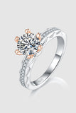 1 Carat Moissanite 925 Sterling Silver Ring Accessories