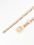 Rhinestone Metal Belt 