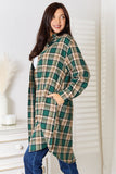 Mandy Plaid Collared Neck Long Sleeve Shirt 