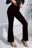High Waist Long Flare Pants 