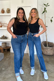 Judy Blue Full Size High Waist Front Seam Detail Straight Jeans 