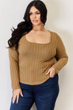 Basic Bae Full Size Ribbed Long Sleeve T-Shirt 