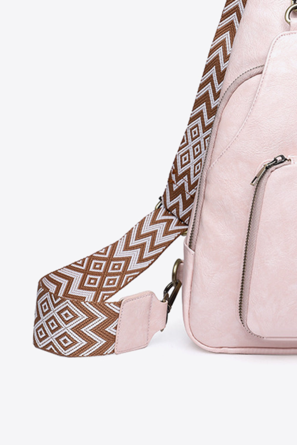 Adored Take A Trip PU Leather Sling Bag 