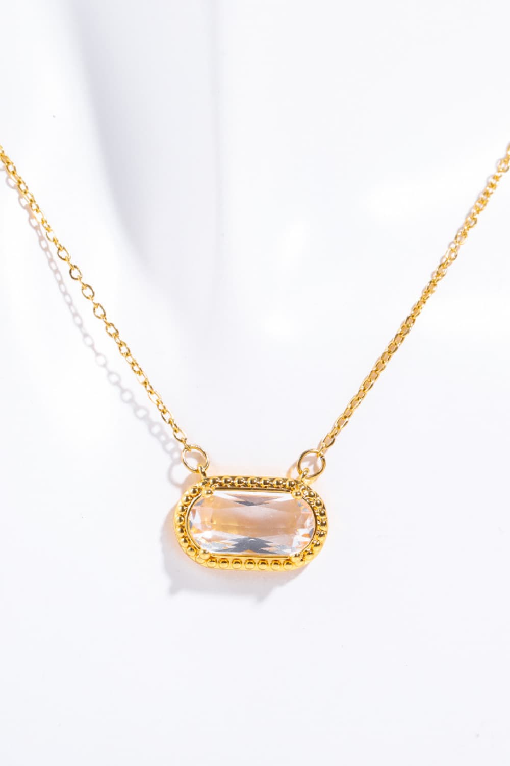 Copper 14K Gold-Plated Pendant Necklace 
