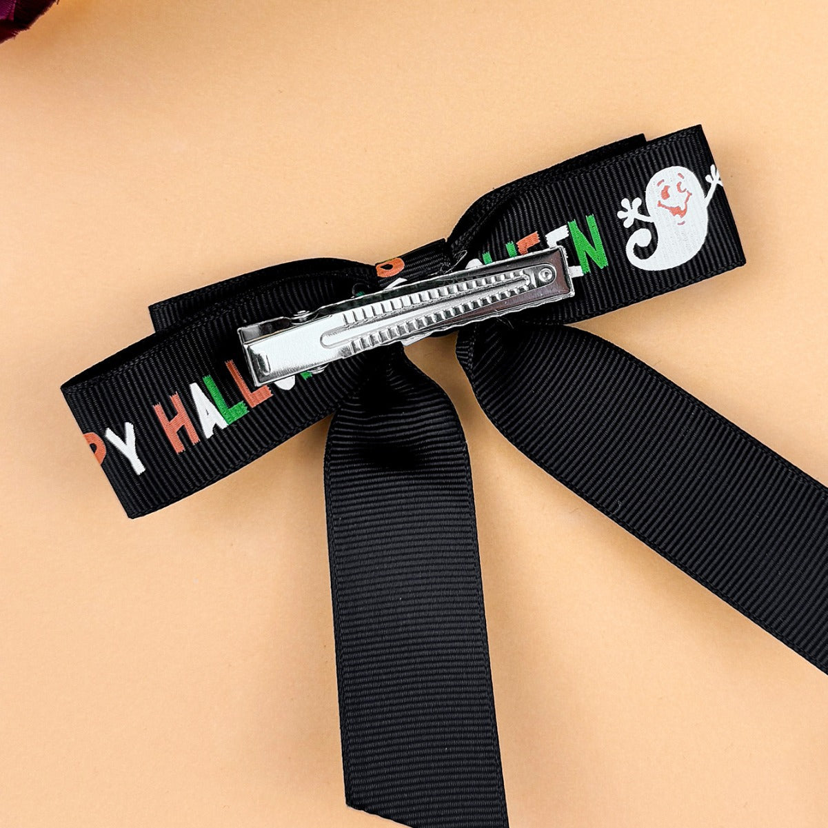 2-Piece Polyester Bow Hair Clip 