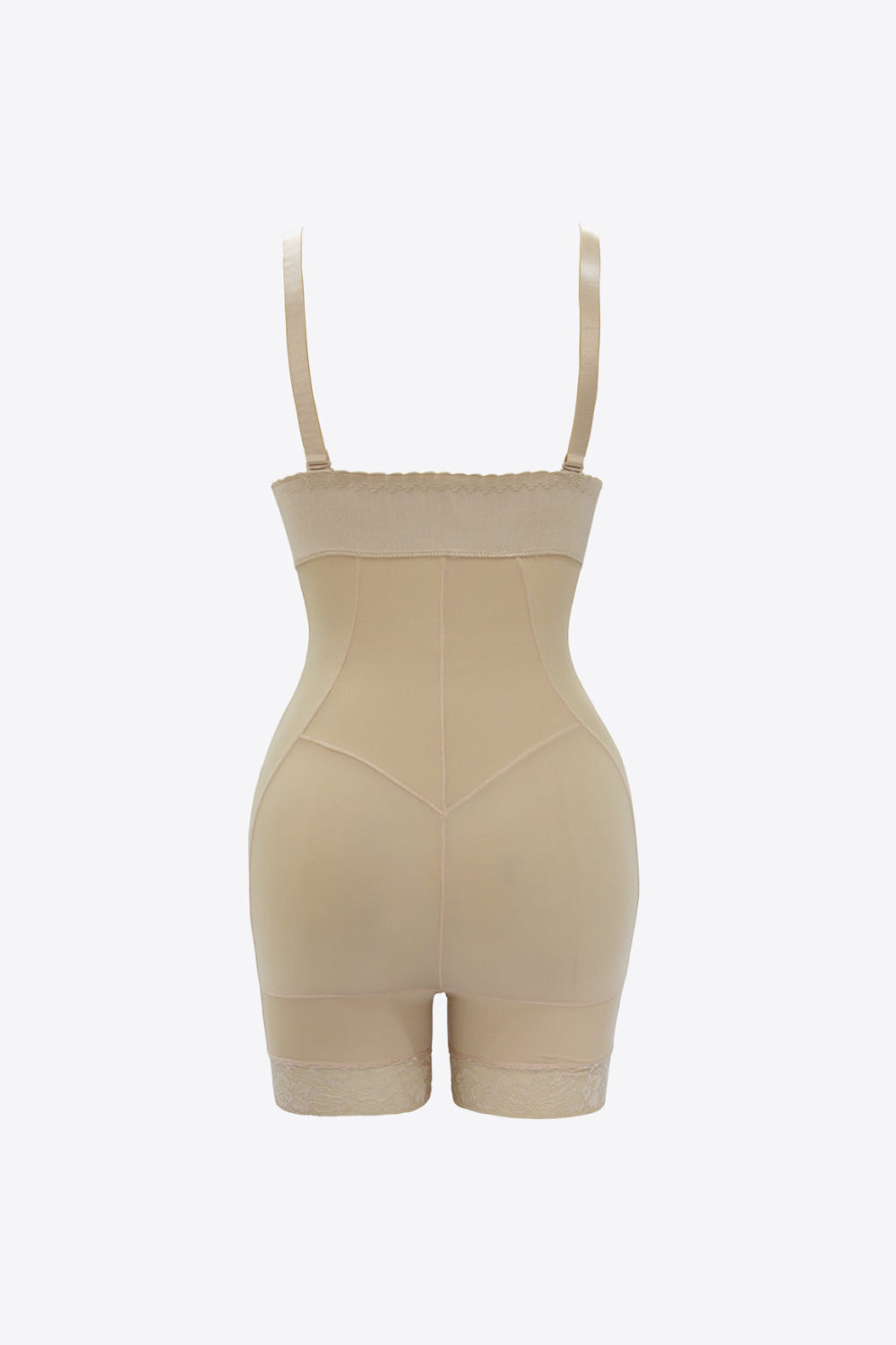 Full Size Zip Up Under-Bust Shaping Bodysuit 