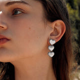 Stainless Steel Heart Earrings 