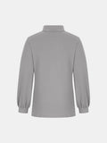 Full Size Mock Neck Long Sleeve T-Shirt 