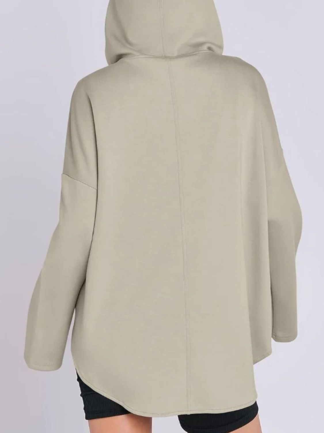 Quarter Zip Long Sleeve Hoodie 