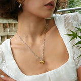 Stainless Steel Heart Pendant Necklace 