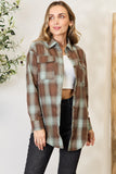 Mandy Plaid Dropped Shoulder Shirt 