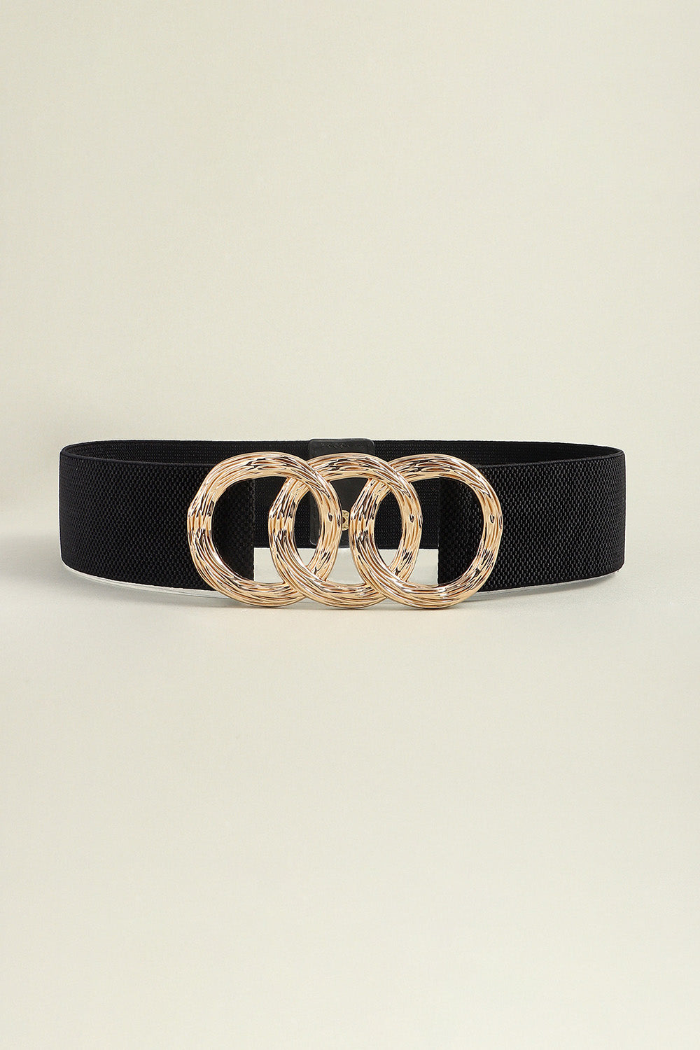 Zinc Alloy Buckle Elastic Wide Belt 